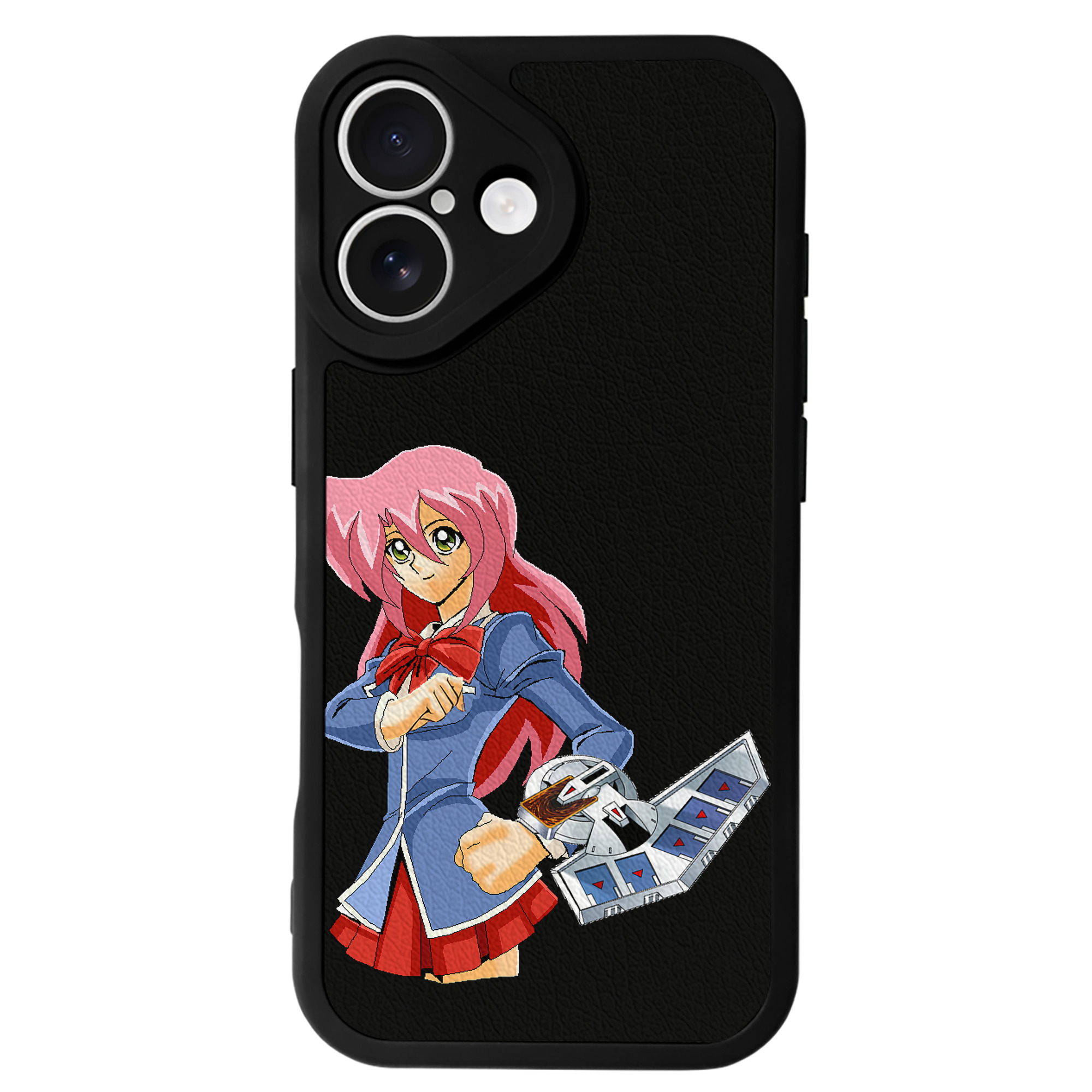 （画像用） 遊☆戯☆王 Yu-Gi-Oh! 【iPhone 16シリーズ対応】シリコンスマホケース（レザー調） 材質：シリコン